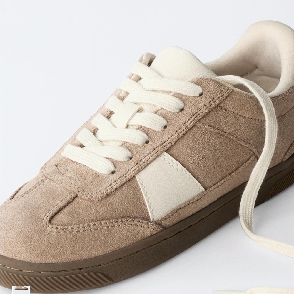 Brand new with tags** Zara Kids Tan and Cream Sneakers